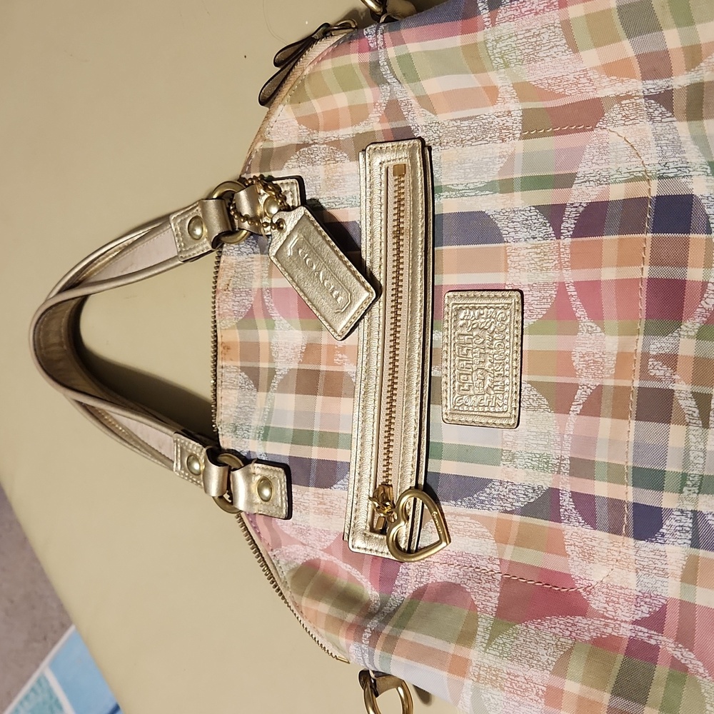 Coach plaid purse ๐ - Picture 11 of 11